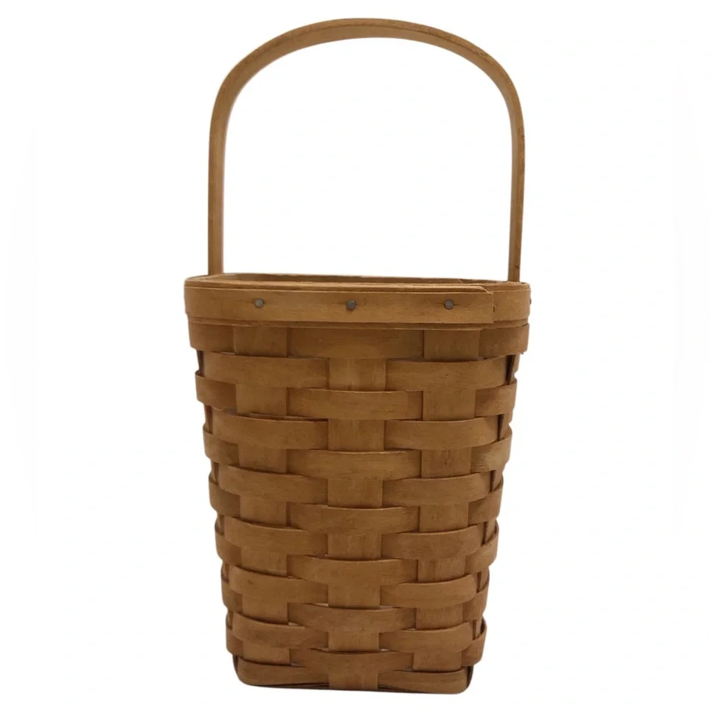 Longaberger | Tall Peg Basket with Handle & Liner